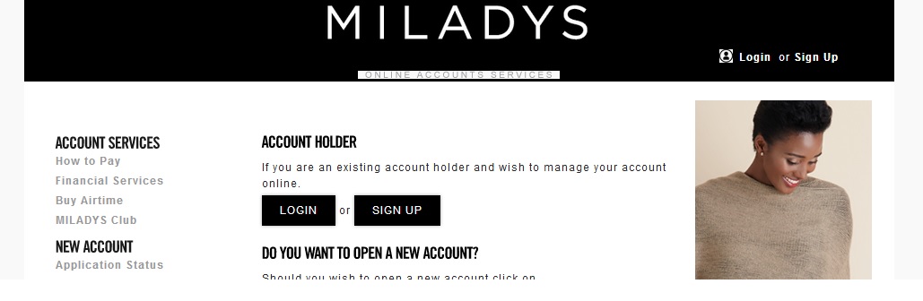 Open for Miladys Account : accounts.miladys.co.za – South Africa Status Check, Facilities