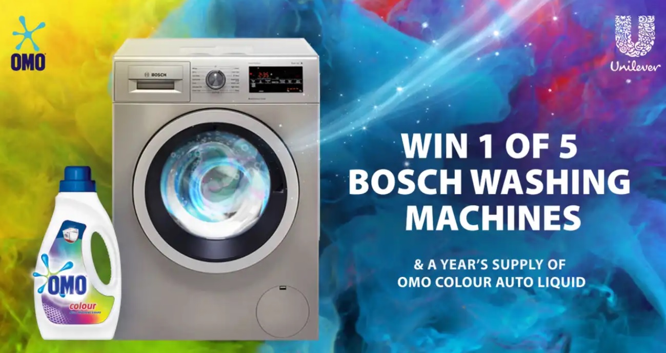 OMO Sign Up & Stand A Chance To Win 1 of 5 BOSCH Washing Machines